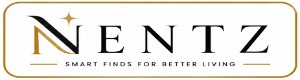 Nentz logo in gold and black representing smart finds for better living