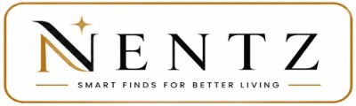 Nentz logo with gold and black lettering and the tagline Smart Finds for Better Living